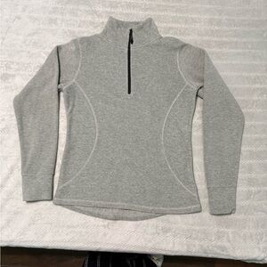 Women’s EVERLAST 1/2 Zip Fleece Pullover Shirt Size Large Gray